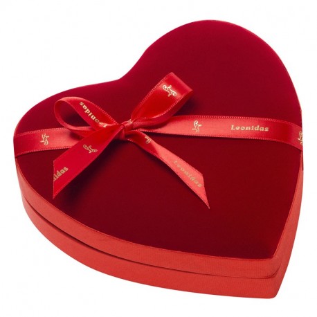 Coffret de chocolats cœur de velours Saint-Valentin