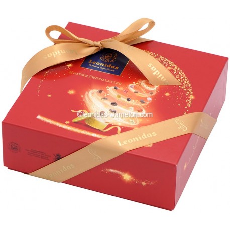 Leonidas - Coffret Santiago spécial Noël garni de 32 chocolats assortis - Leonidas Warneton (B)