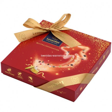 Leonidas - Coffret Santiago Spécial Noël garni de 16 chocolats Leonidas assortis - Leonidas Warneton (B)